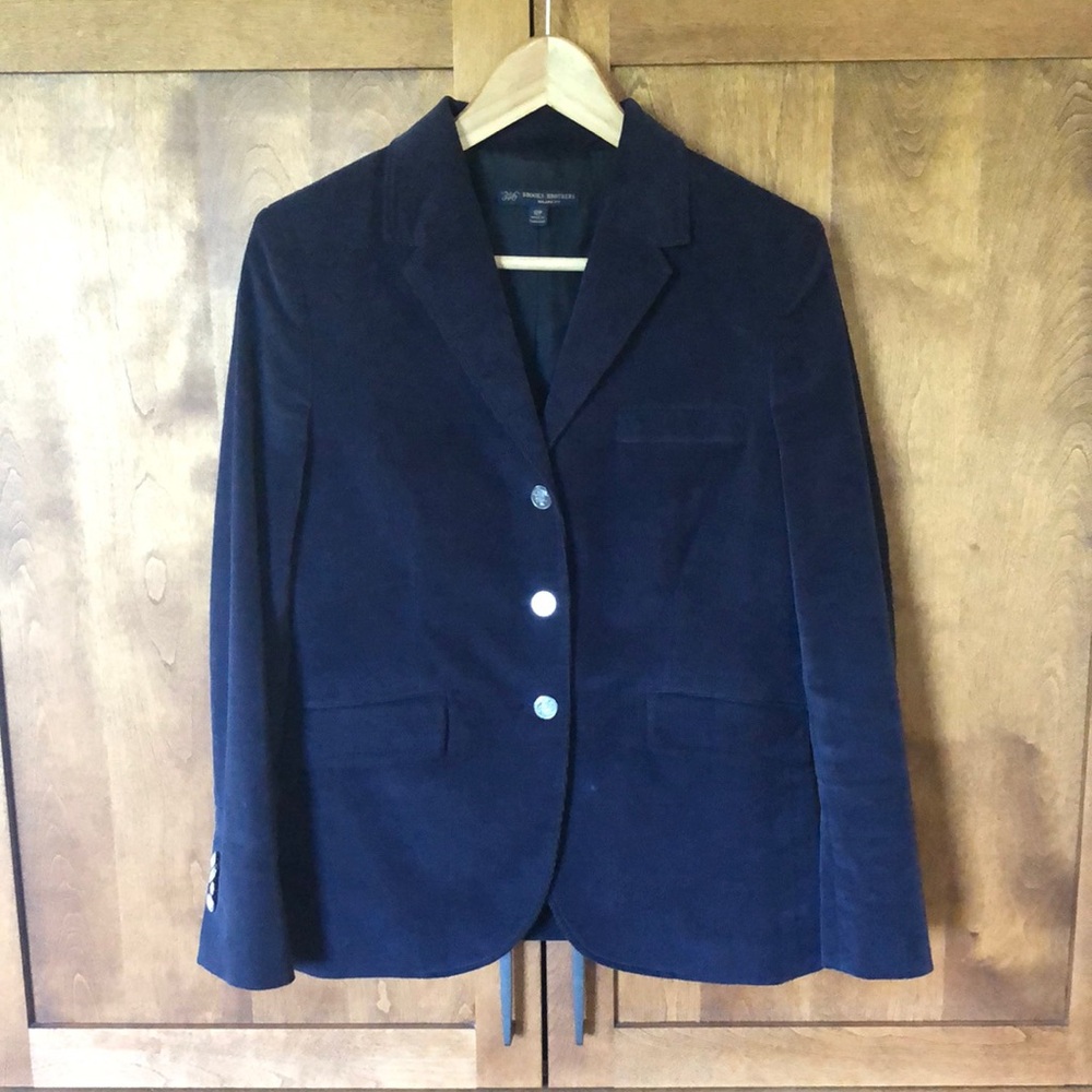 Brooks Brothers Milano Fit Navy Corduroy Blazer